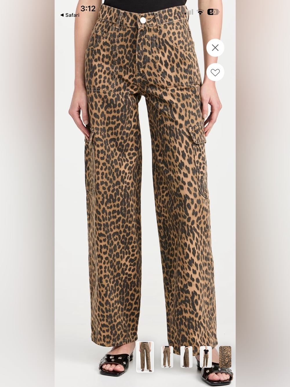 Damson Madder NEW cargo leopard pants - Picture 5 of 7